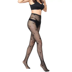 Women's Black Lace Fishnet Stockings